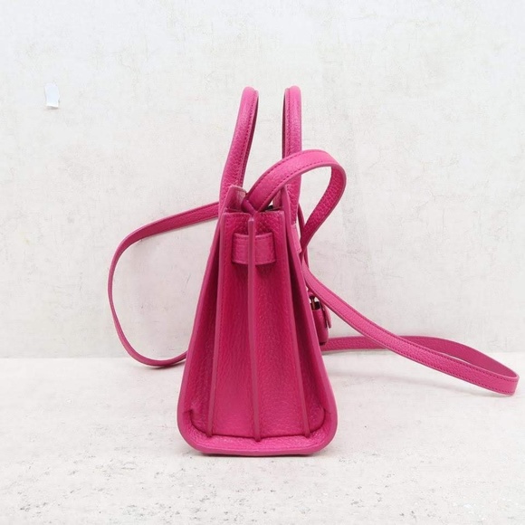 SOLD Saint Laurent Hot Pink Nano Sac de Jour - Picture 7 of 8